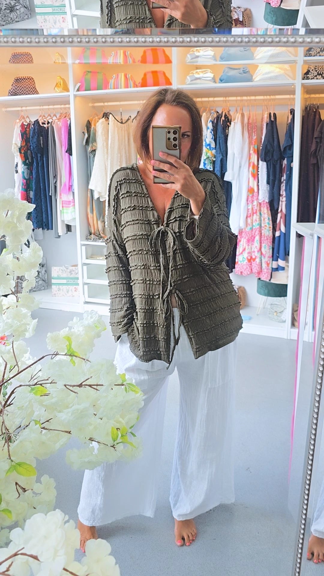 Mia tie top