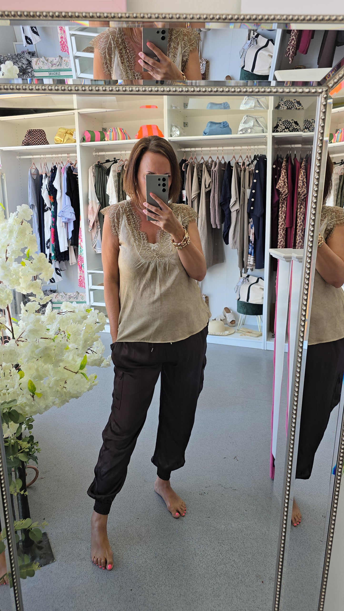 Becca Satin cargos