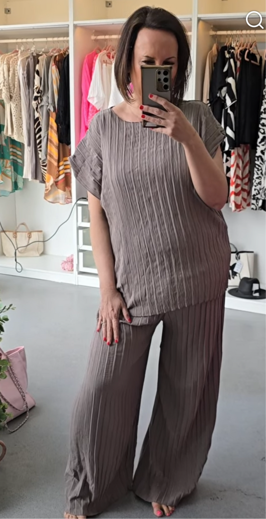 Amy Pleated Co-Ord set