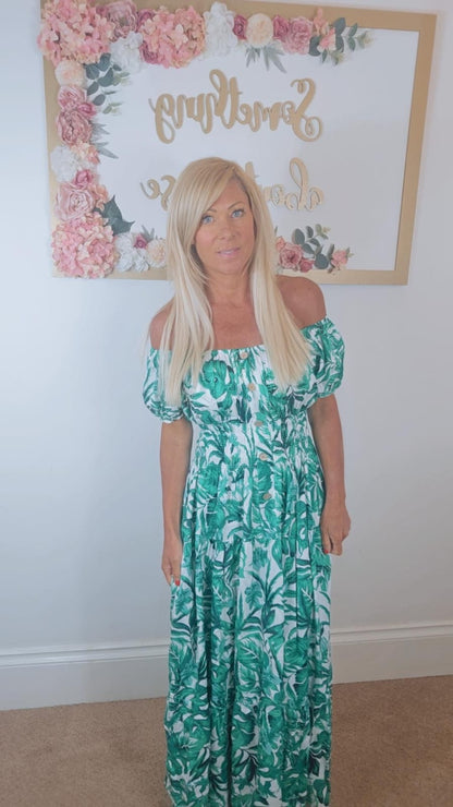 Summer Maxi Bardot Dress