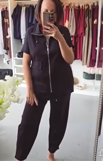 Carly Zip Top