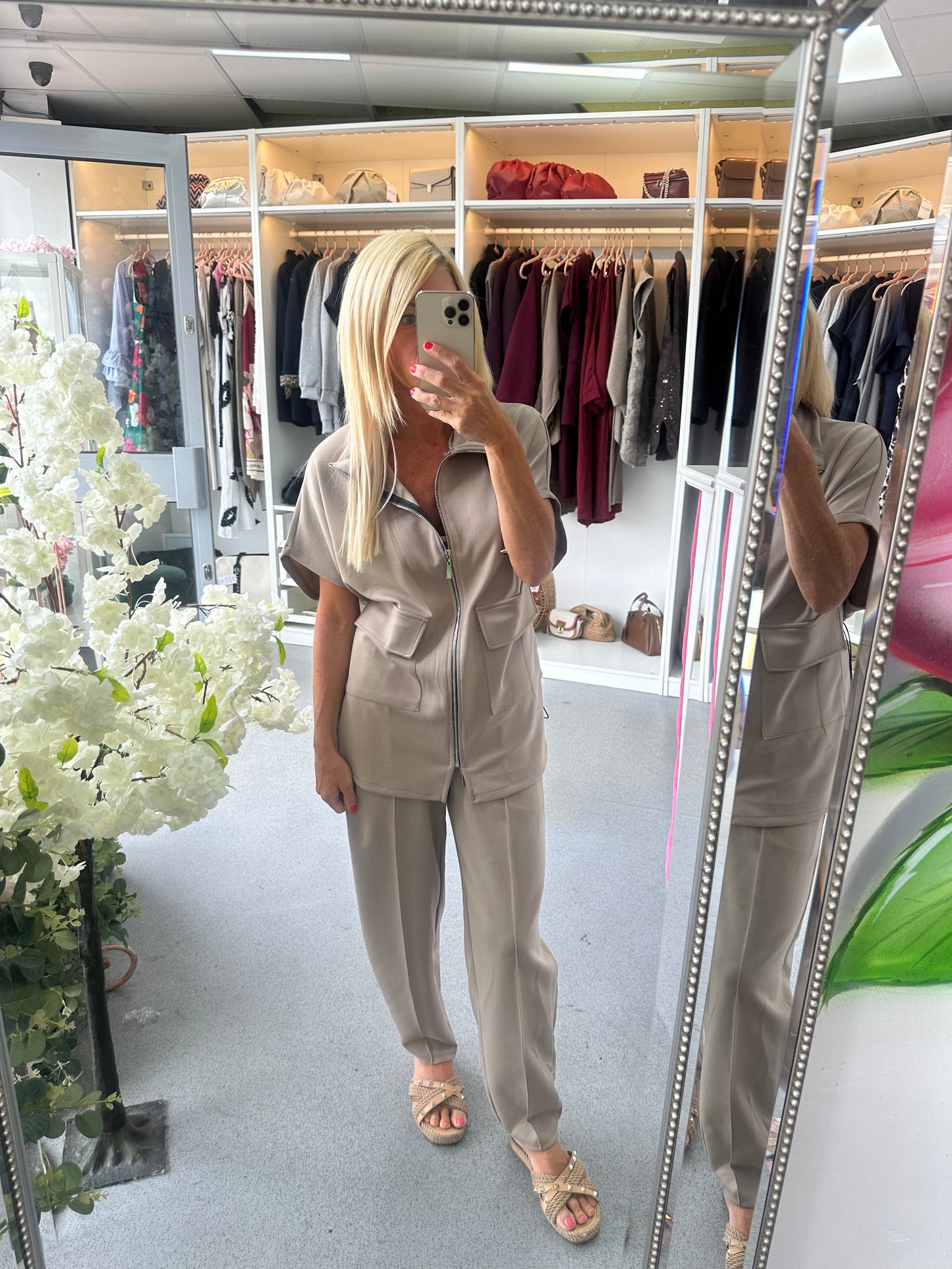 Carly Zip Top