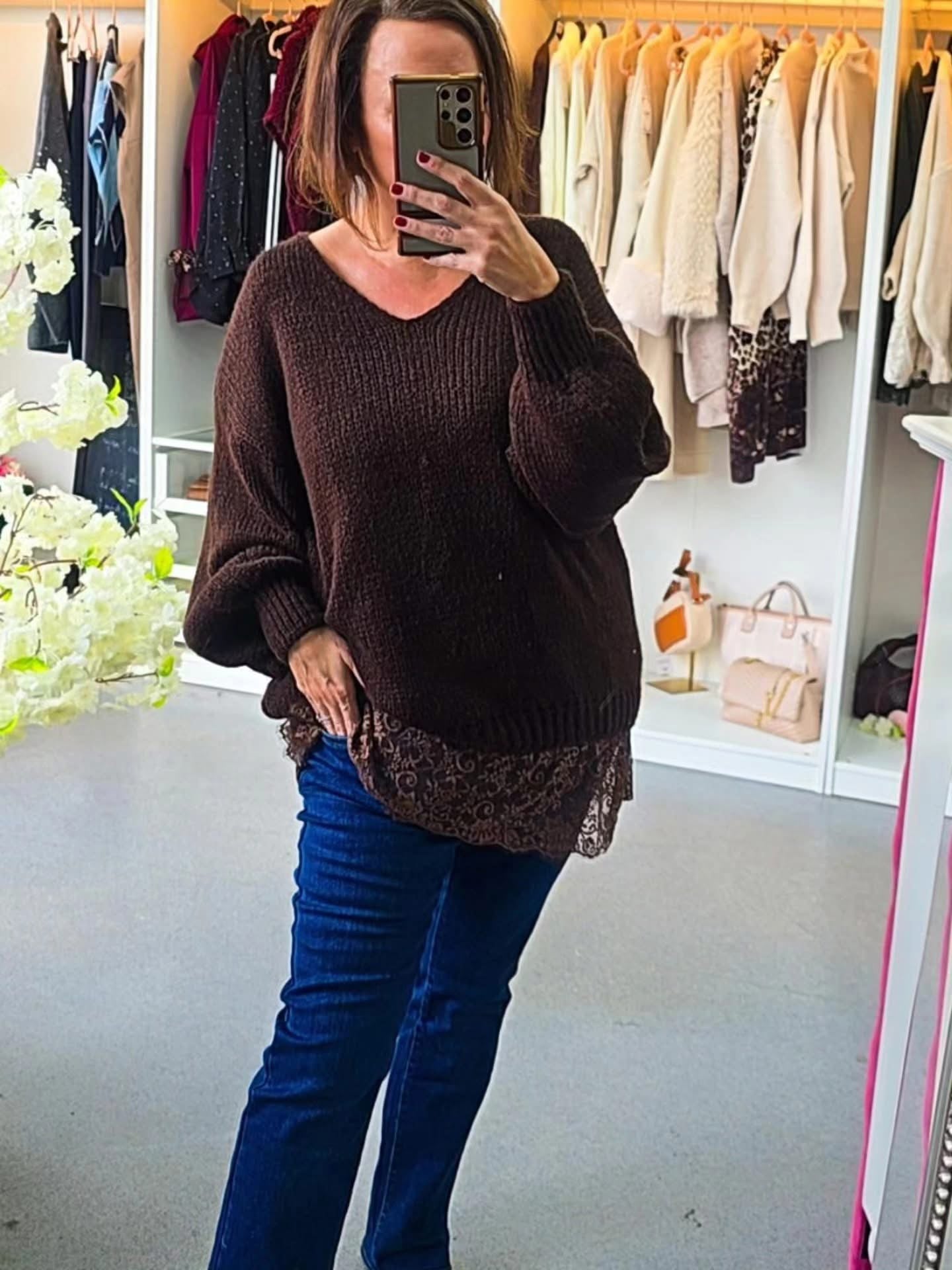 Josie Lace Trim Jumper