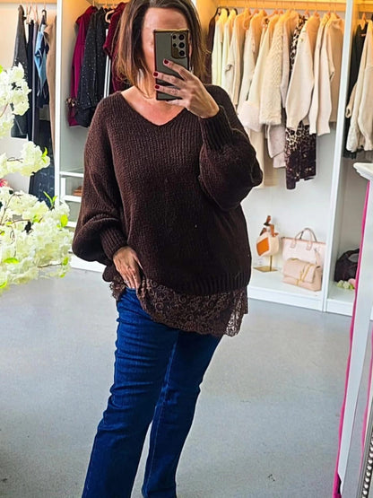 Josie Lace Trim Jumper