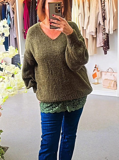 Josie Lace Trim Jumper