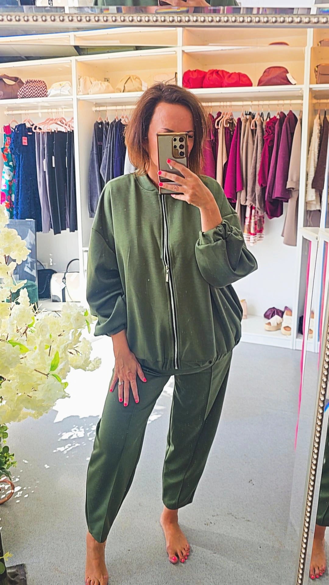 Pattie zip matching set