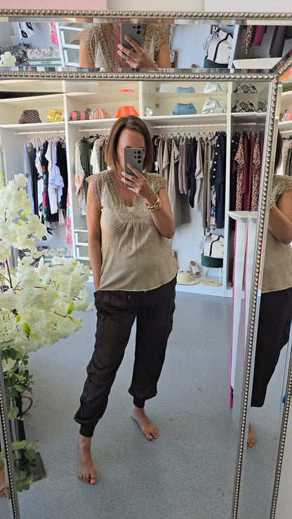 Becca Satin cargos